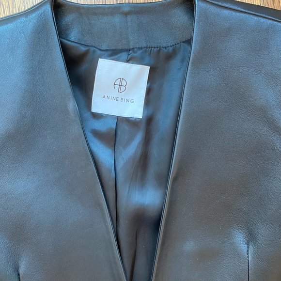 ANINE BING EVENING LEATHER BLAZER | SIZE XS - Picture 7 of 12
